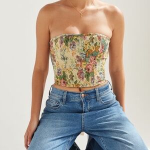 Tic Toc Wilma Corset Top Floral Size M